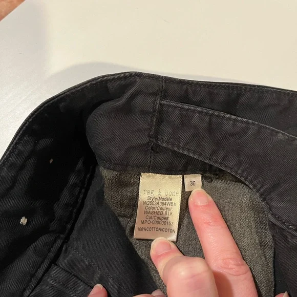 Rag and Bone black military pant - Picture 6 of 7